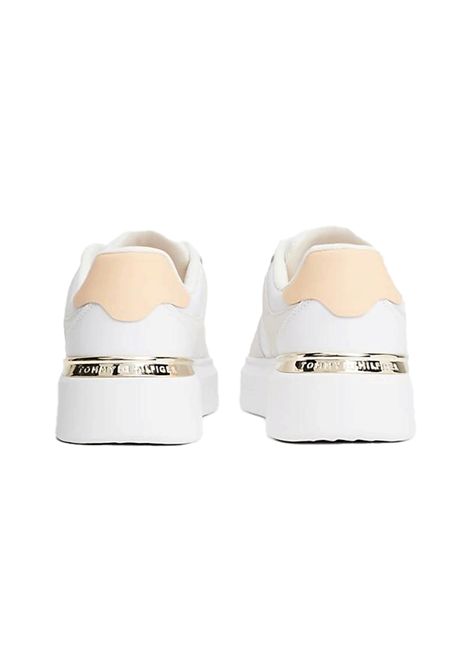 Tommy Hilfiger Fashion Court Mix Shoes White Pale Orange Women TOMMY HILFIGER | Sneakers | FW0FW08632-0JG